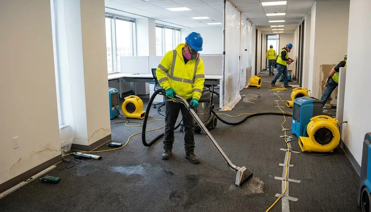 Commercial water damage restoration team serving Elk Grove, CA for 24/7 water intrusion cleanup