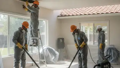 Water damage restoration team in Elk Grove, CA handling emergency cleanup and drying