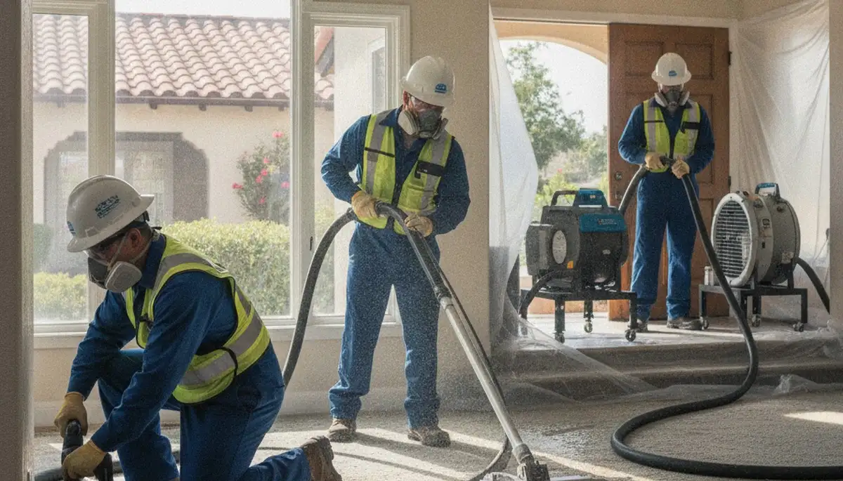 Water damage restoration team serving Elk Grove, CA for emergency cleanup and drying services